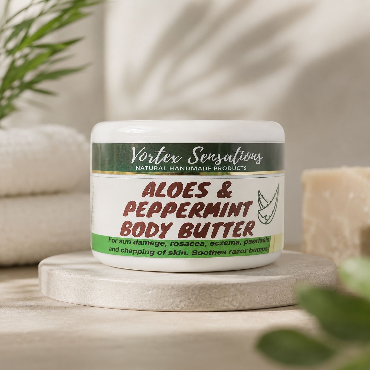 Aloes and Peppermint Butter