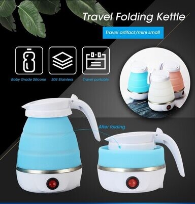 600ml Portable Foldable Teapot Water Heater 600W 110/220V Electric