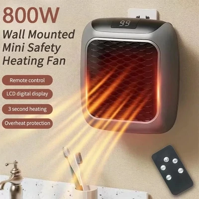 800W Mini Wall Heater - Hot Sales: 30% Off! Perfect for Home
