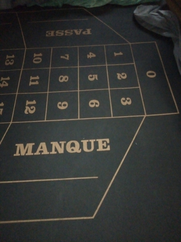 Tappeto Roulette Francese Panno Layout Casinò Professionale cm 180 x 275