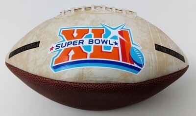 Pallone di Football Americano Super XLI Bowl History