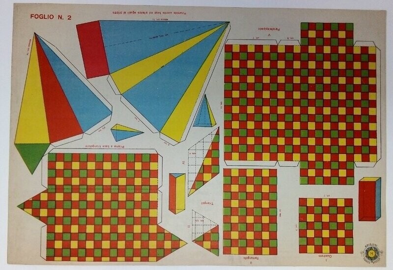 Cartoncino da Ritagliare "Figure Piane e Solide …" Edizioni Marca Stella