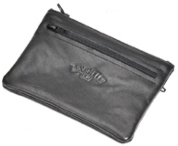 Borsa Porta Tabacco Trinciato Cartine 3 Zip Nero