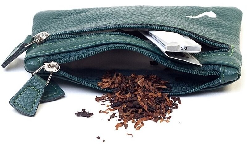 Borsa Porta Tabacco Trinciato Verde