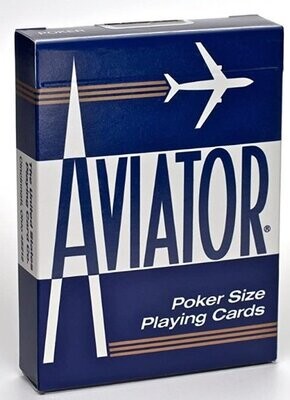 Mazzo di Carte Poker Aviator Dorso Blue