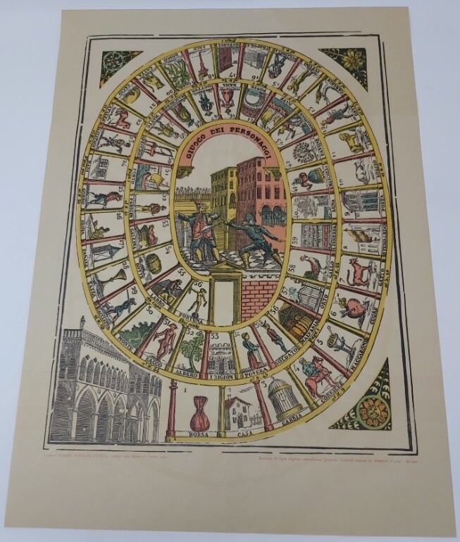 Giuoco dei Personaggi Vintage (Gioco dell'Oca)