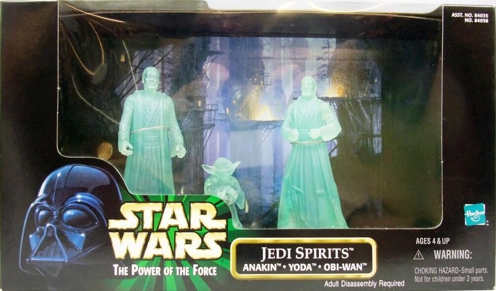 Set Pupazzi Star Wars Jedi Spirits Anakin Yoda Obi-Wan