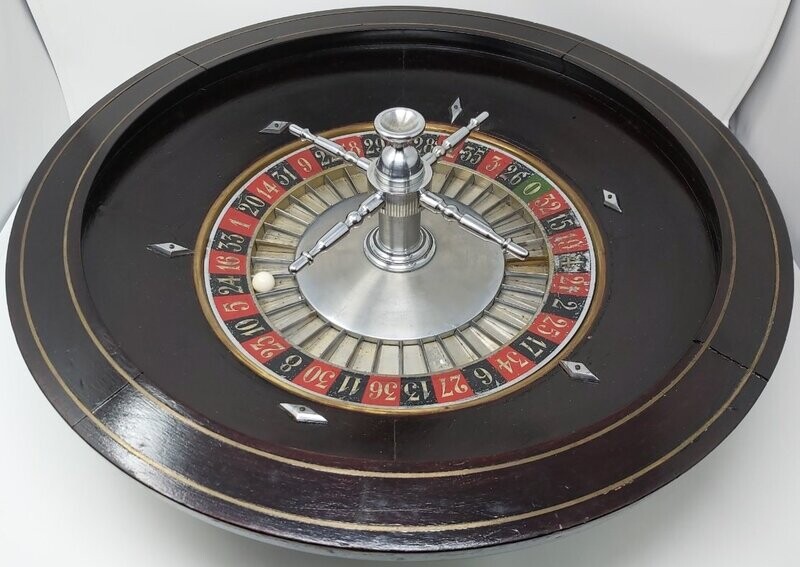 Antica Roulette Legno Diametro cm 55 Primi ‘900