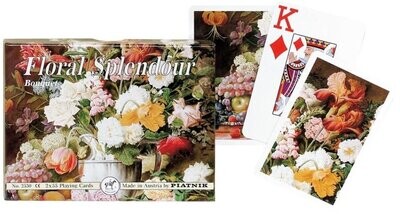 Mazzo Carte Ramino Piatnik Floral Splendour Bouquet