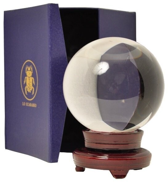 Sfera di Cristallo Professionale per la Divinazione (disponibile nei seguenti diametri: cm 6, 8, 10, 12, 15)