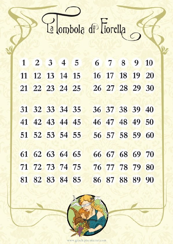 Tombola di Fiorella Luxe da Collezione Numerata