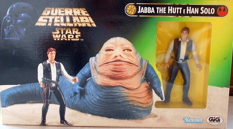 Guerre Stellari Star Wars Jabba the Hutt e Han Solo 1997 Lucasfilm