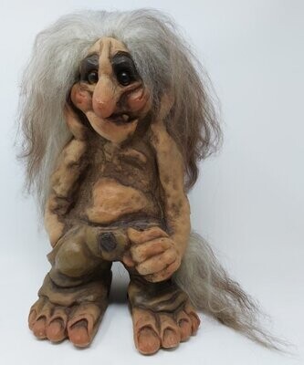 Troll Fosse Norway Mano Destra in Tasca cm 33 Statua Portafortuna Norvegese