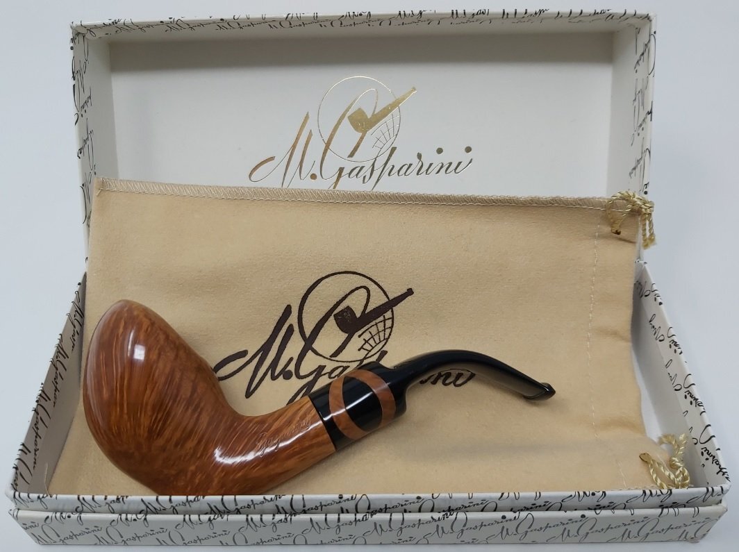 Pipa Gasparini Artisan fatta a mano bocchino particolare con intarsio legno (pezzo unico)