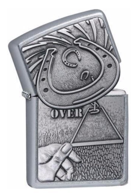 Accendino Zippo BS (Barrett Smythe) Horseshoe Ferro di Cavallo Anno 2008
