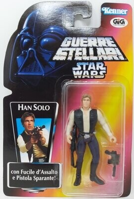 Guerre Stellari Star Wars Han Solo con Fucile d'Assalto e Pistola Sparante 1995 Lucasfilm
