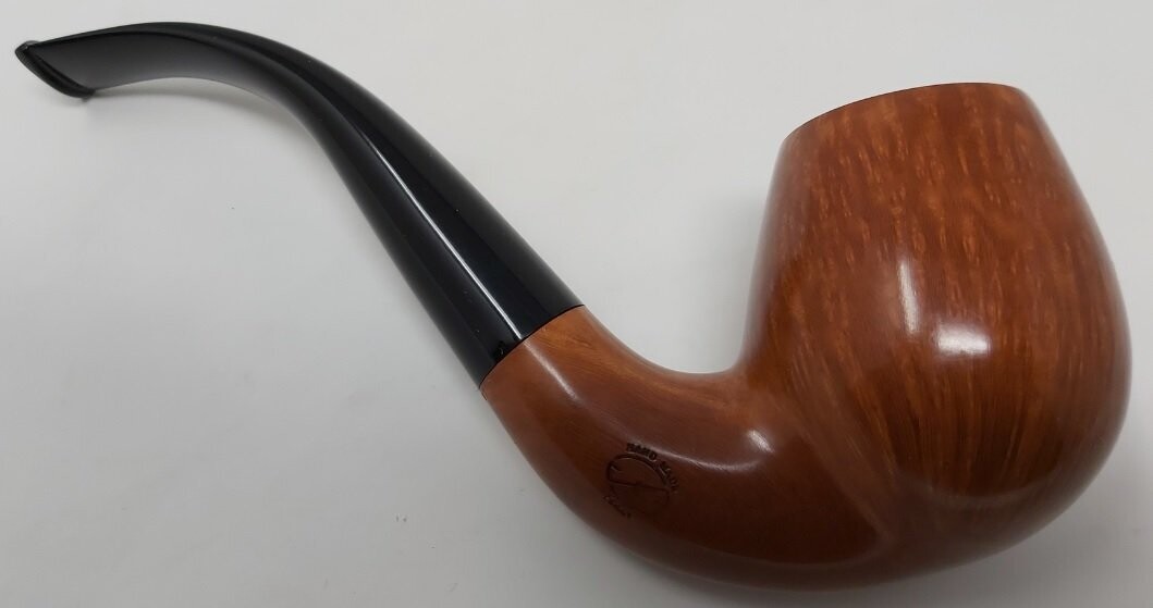 Pipa Amorelli liscia curva 2 Stelle fatta a mano