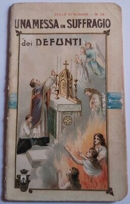 Libretto "Una Messa in Suffragio dei Defunti" Stille di Rugiada 1899