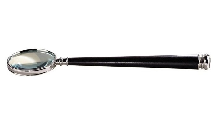 Lente d'Ingrandimento Cromata Nickel Magnifying Glass