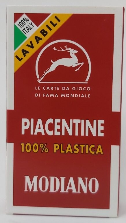 Mazzo di Carte Regionali Piacentine n 81 Modiano Lavabili 100%  (da Collezione – Fuori Produzione)