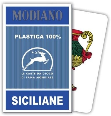 Carte Regionali Siciliane Plastica 100%  Carte in Plastica Lavabile