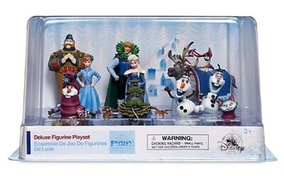 Set di 10 Incantevoli Personaggi di Olaf's Frozen Disney in PVC  (da Collezione)