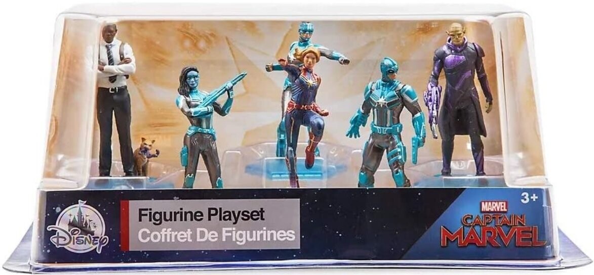 Figurine Playset 6 Personaggi PVC Captain Marvel Disney  (da Collezione)