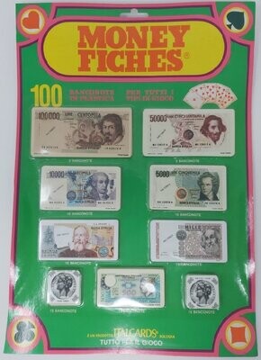 Blister Money Fiches 100 Banconote in Plastica Vecchie Lire (Introvabili)