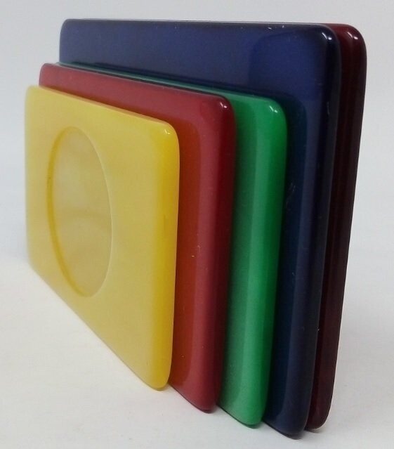 Serie Gettoni Fiches Chips Effetto Madreperlato Tipo Casinò Placca Rettangolare Senza Valore (Colori e Dimensioni Assortiti)