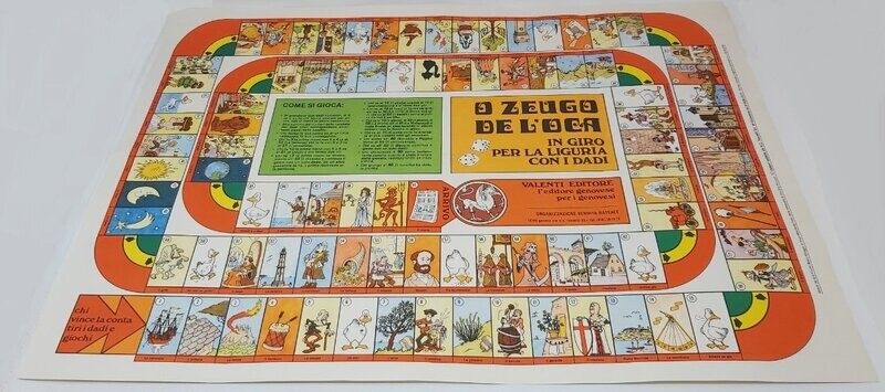 Gioco dell'Oca  (Ligure) "O Zeugo De l'Oca" - In Giro Per la Liguria  Anno 1982 (da Collezione)