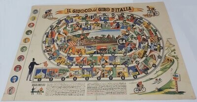 Il Giuoco del Giro d'Italia Gioco dell’Oca di Percorso Anno 1950 (Raro)