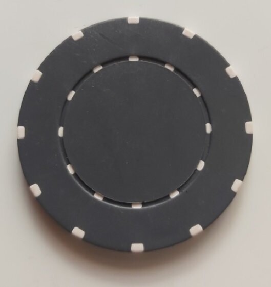 Serie American Insert Casinò Chips Gettoni Fiches mm 40 Senza Valore Colori Assortiti, Colore: Grigio Scuro