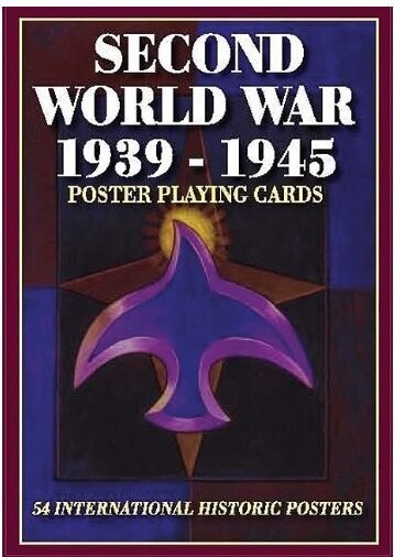 Mazzo di Carte Seconda Guerra Mondiale World War II poster Playing Cards (da Collezione)