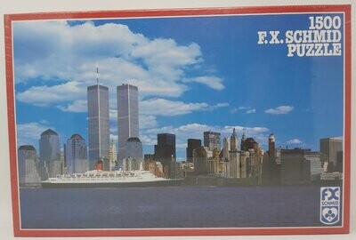 Puzzle pezzi1500 "New York Twin Towers" Torri Gemelle Anno 1979 (da Collezione Vintage Raro)