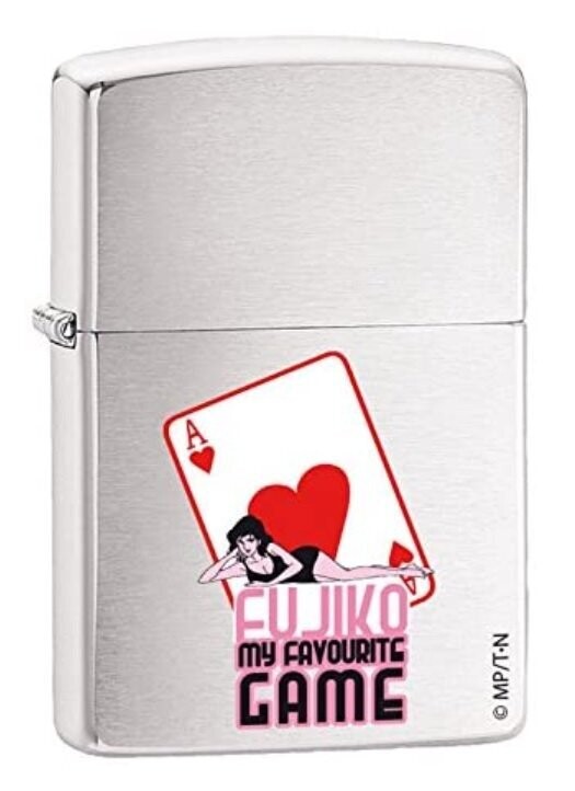 Accendino Zippo Serie Lupin III Personaggio Fujico Asso di Cuori (da Collezione)