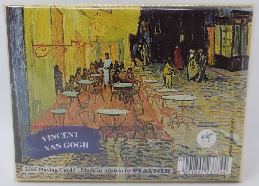 Mazzo Carte Ramino Piatnik Vincent Van Gogh Il Caffè di Notte (da Collezione)