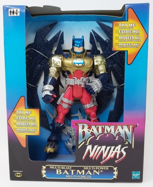 Pupazzo Action Figures Batman Ninja Multi-Blast Multi-Power Multi-Forces Anno 1998 (da Collezione)