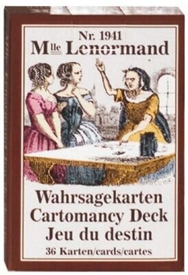 Mazzo di Carte Oracolo Cartomanzia M.lle Lenormand Cartomancy