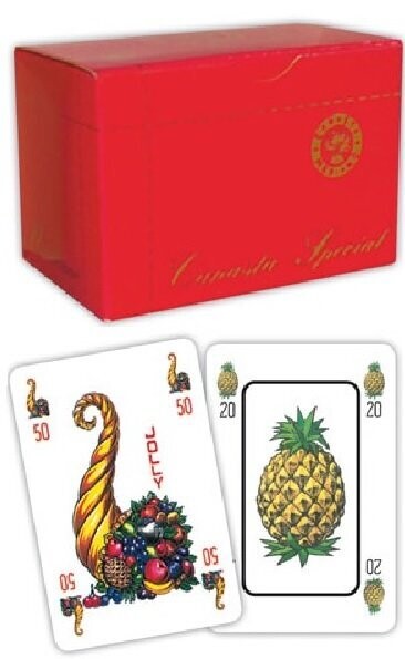 Confezione da 3 Mazzi per il Gioco della Canasta Frutti