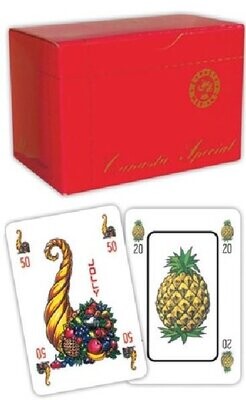 Confezione da 3 Mazzi per il Gioco della Canasta Frutti