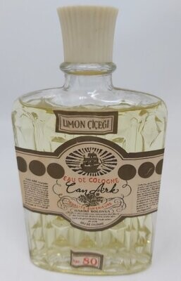 Bottiglietta Vetro Eau de Cologne Can Ark Hakiki Limon Kolonya (Piena)