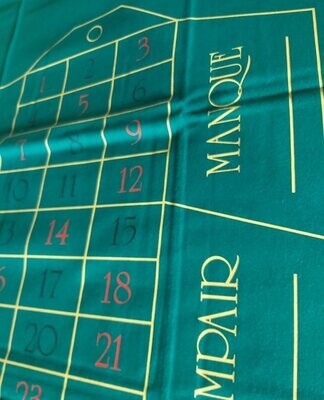 Tappeto Roulette Professional Layout Casinò Francese cm 250x150
