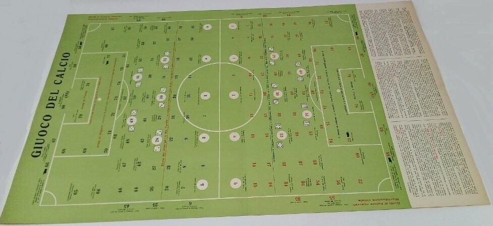 Giuoco del Calcio Cromolitografia Originale 1933 (25 ottobre - Anno Fascista XI°)