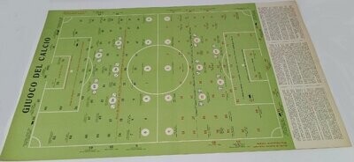 Giuoco del Calcio Cromolitografia Originale 1933 (25 ottobre - Anno Fascista XI°)