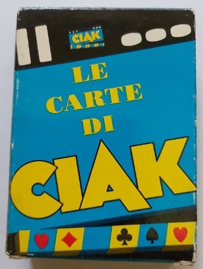 Mazzo di Carte da Poker Le Carte di Ciak Attori e Atrici Modiano 1988