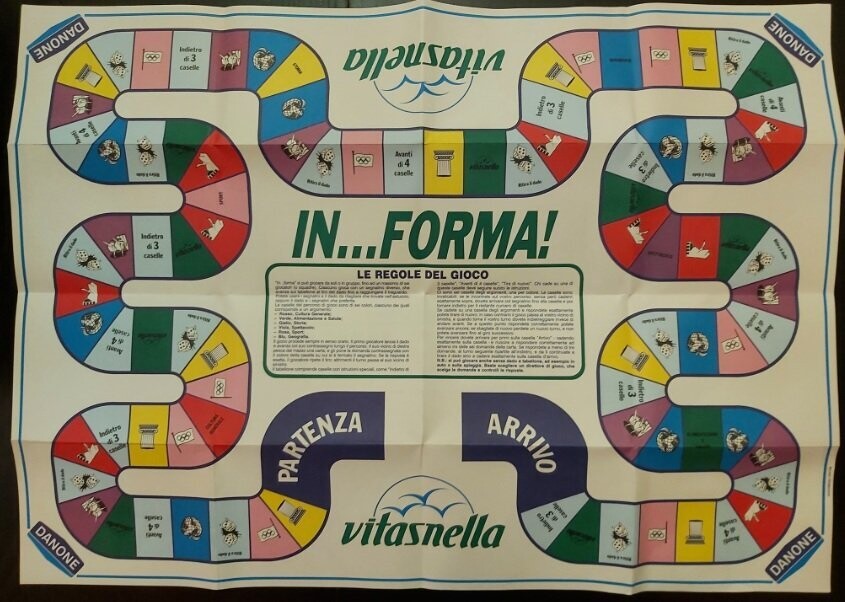 Gioco di Percorso IN…FORMA Vitasnella del Benessere Danone (Vintage)