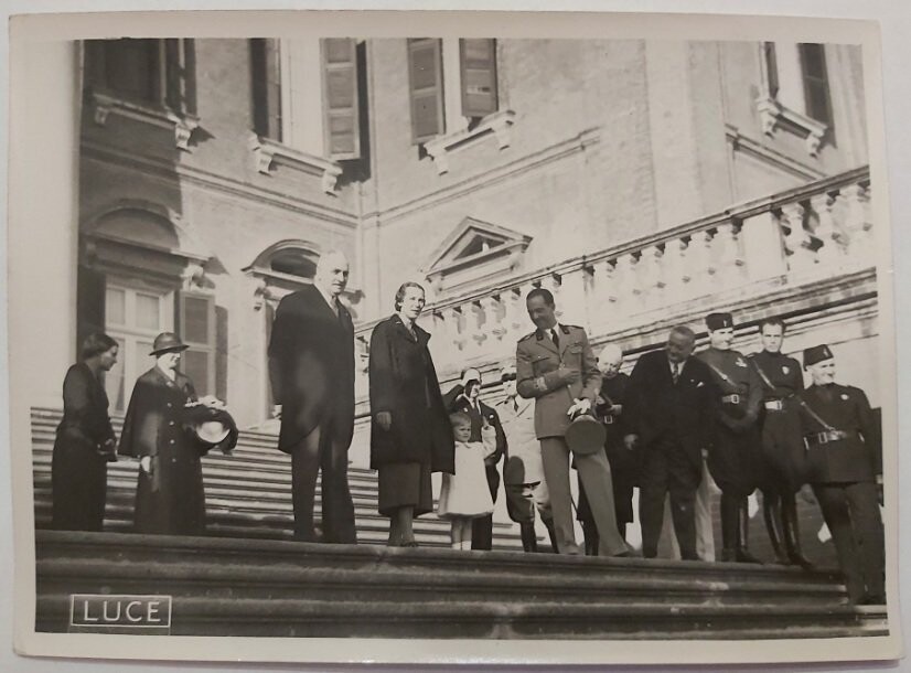 Fotografia Umberto II di Savoia Nozze Principe Giovannelli 1939