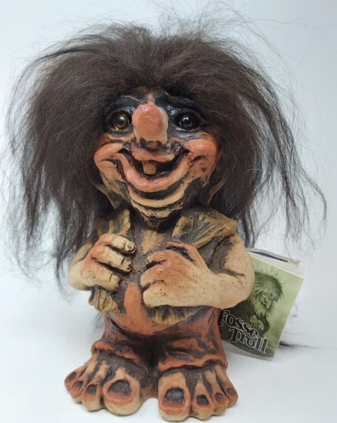 Troll Fosse Norway Troll con Mani sul Gilet  (da Collezione)