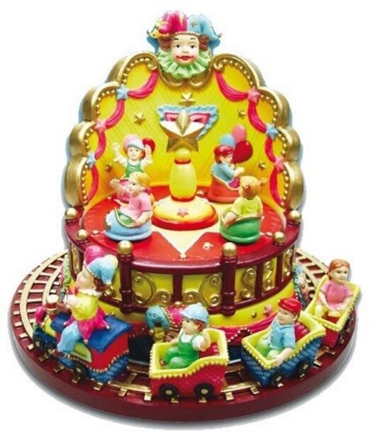 Carillon Giostra Treno Bambini Luna Park (da Collezione)