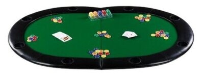 Tavolo Piano Pieghevole Poker Texas Hold'em Bordo Similpelle cm 160 x 107
